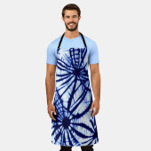 Shibori Pattern Tie Dye Schort (Gedragen)