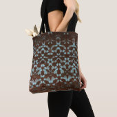 Shibori Print Pattern Canvas tas (Dichtbij)