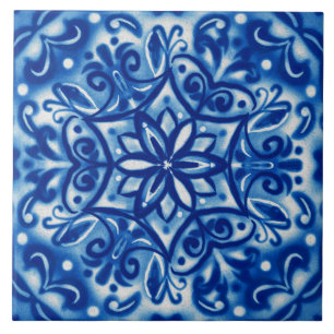 Shibori Snowflake Tegeltje