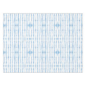 Shibori Tie Dye Blue Line Pattern Tablecloth Tafelkleed (Voorkant (Horizontaal))