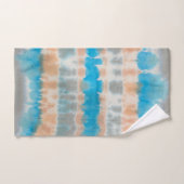 Shibori Tie Dye Blue Oranje Boho Bath Towel Set Bad Handdoek (Handdoek)