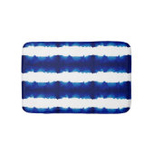 Shibori Tie Dye Blue Stripe Pattern Mat (Voorkant)