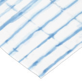 Shibori Tie Dye Ligne bleue Motif Nappe (Angle)