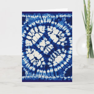Shibori Tie Dye South Zeeen Indigo Batik Kaart