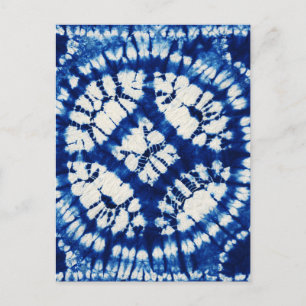 Shibori Tie Dye Zuidzee Indigo Batik Briefkaart