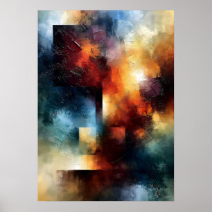 Shibui Lichtgevende As Japan-Inspireerde Textuur Poster