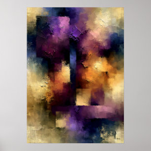 Shibui Violet Stilte Japans Geïnspireerde Textuur Poster