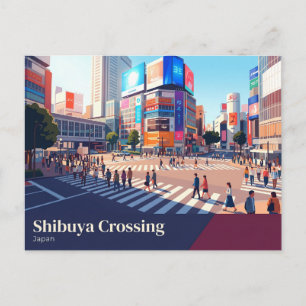 Shibuya Crossing Japan Briefkaart