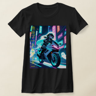 Shibuya Ghost Rider beroemd gemaakt door Cyberpunk T-shirt