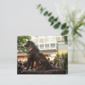 shibuya hachiko zit te zitten briefkaart (Staand voorkant)