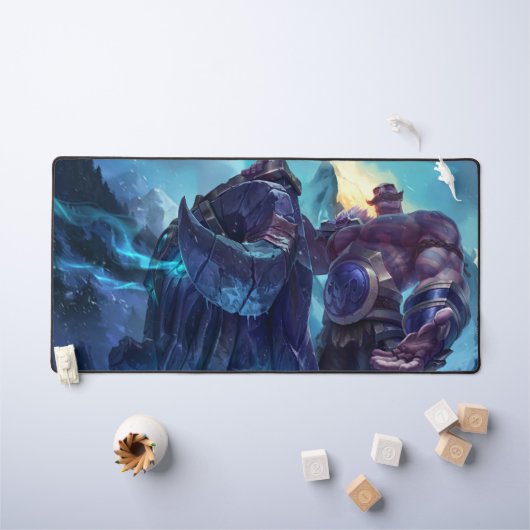 Shield Bearer Gaming Desk Mat | tankkampioenen (Kindertafel)