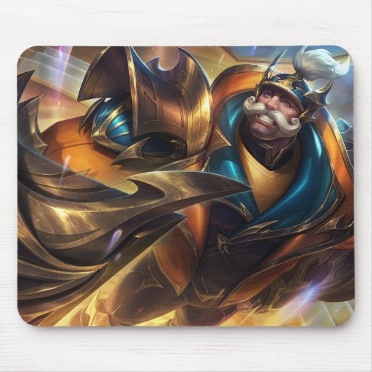 Shield Bearer Gaming Mousepad | Pad met krijgerthe Muismat (Voorkant)
