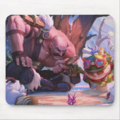 Shield Bearer Gaming Mousepad | Pad met krijgerthe Muismat (Voorkant)