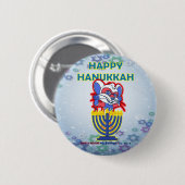 SHIELD MOUSE Happy Hanukkah Button 2016 (Voorkant /achterkant)
