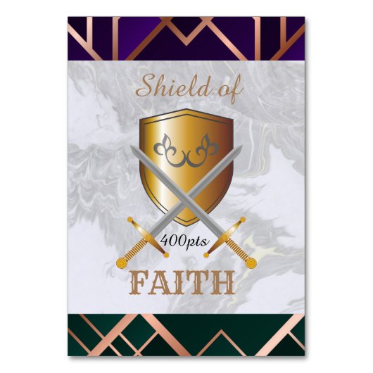 Shield of Faith Game Kaart (Achterkant)