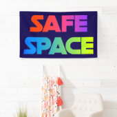 Shield of Pride Banner – SAFE SPACE Statement (Insitu)