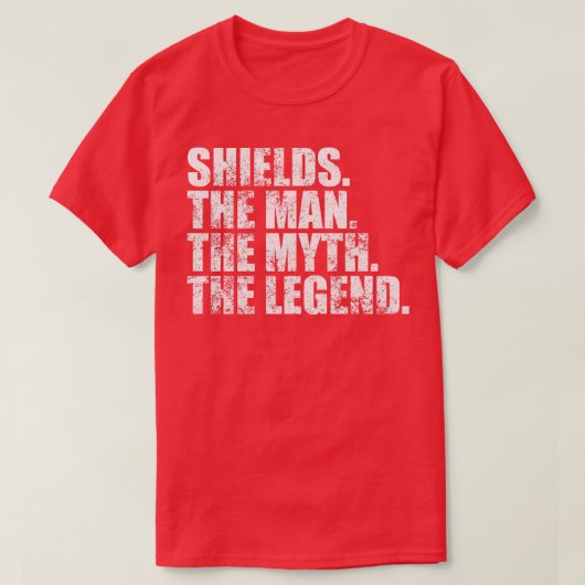 ShieldsShields Achternaam Shields T-shirt (Design voorkant)