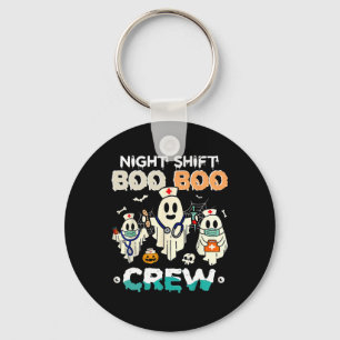 Shift Boo Boo Crew Nurse Ghost Halloween Nurses Ru Sleutelhanger