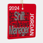 Shift Manager Extraordinaire CUSTOM Keramisch Ornament (Rechts)