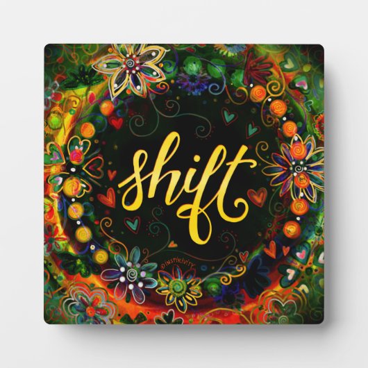 "Shift" - Plaque d'incertitude d'un mot (Devant)