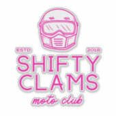 Shifty Clams Vinyl Sticker (Voorkant)