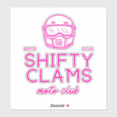Shifty Clams Vinyl Sticker (Vel)