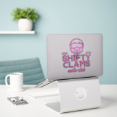 Shifty Clams Vinyl Sticker (Laptop op bureau)