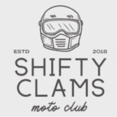 Shifty Clams Vinyl Sticker (Voorkant)