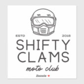 Shifty Clams Vinyl Sticker (Vel)
