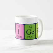 Shigeru nom de table périodique mug (Devant droit)