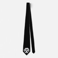 Shih cravate noir et blanc de Tzu de bruit d'art
