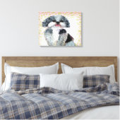 Shih-Poo Canvas Afdruk (Insitu (Slaapkamer))