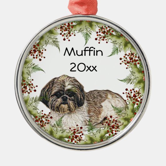 Shih Tsu Circle Ornament (Voorkant)