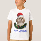 Shih-Tsu Dog-kerstartikelen T-shirt (Voorkant)
