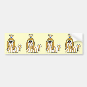 Shih Tzu animatie Bumpersticker