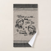 Shih Tzu art als alles mislukt, quote Bad Handdoek (Handdoek)