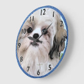 Shih Tzu Art Clock Grote Klok (Hoek)