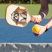 Shih Tzu Art Pickleball Paddle