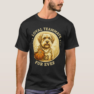 Shih Tzu Basketbal Mascotte – Trouw Teamgenoot T-shirt