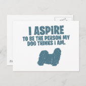 Shih Tzu Briefkaart (Voorkant / Achterkant)