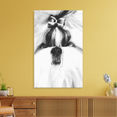 Shih Tzu Canvas Afdruk (Insitu (Woonkamer))