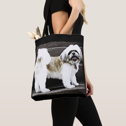 Shih Tzu Canvas tas (Dichtbij)