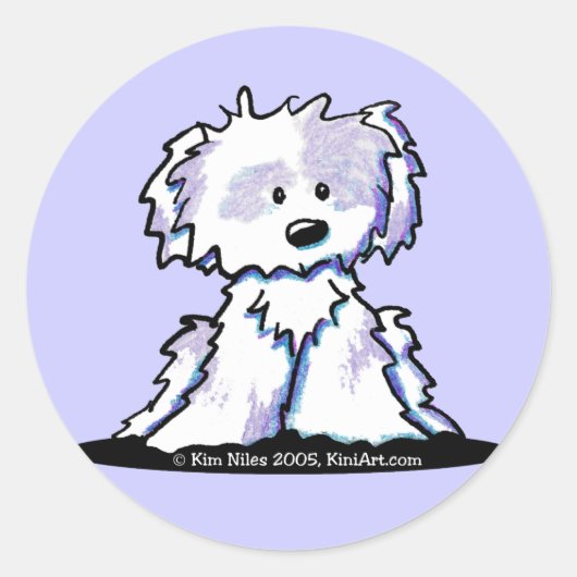 Shih Tzu Cartoon Sticker (Voorkant)
