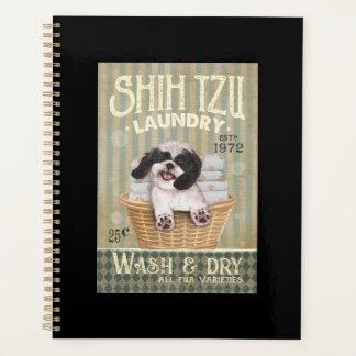 Shih Tzu Chien Blanchisserie mignonne Chih Tzu Vie