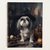 Shih Tzu Citrouilles Halloween Épouvantable (Devant)