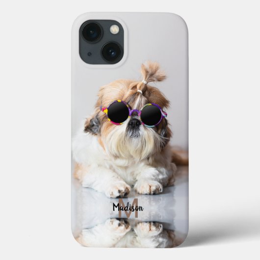 Shih Tzu Cool leuk schattig Foto Custom Monogram Case-Mate iPhone Case (Achterkant)