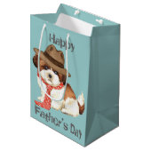 Shih Tzu Dad Medium Cadeauzakje (Voorkant Gekanteld)