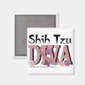 Shih Tzu DIVA Magneet (Voorkant / Achterkant)