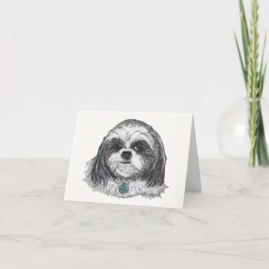 Shih Tzu Dog Blank Kaart (Voorkant)