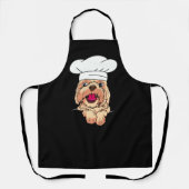 Shih Tzu Dog Chef Schort (Voorkant)